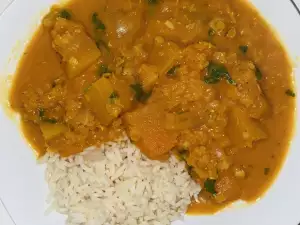 Vegan Curry with Lentils and Pumpkin