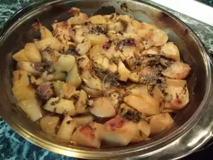 Vegan Guvec with Potatoes, Peppers and Eggplants