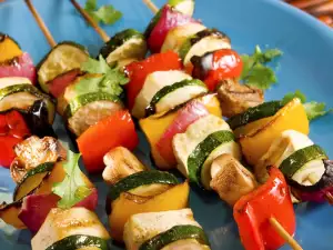 Vegetable Kebabs with Tofu