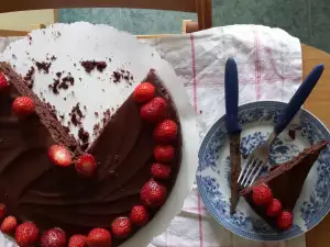 Wine Cake with Chocolate Ganache