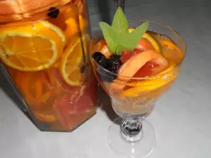 Citrus Wine with Blueberries