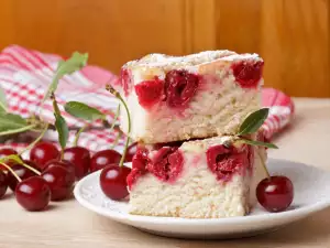 Belarusian Sour Cherry Cake