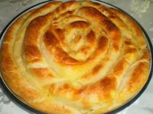 Homemade Spiral Phyllo Pastry with Butter