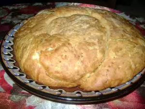 Swirly Soda Bread Pita with Feta Cheese