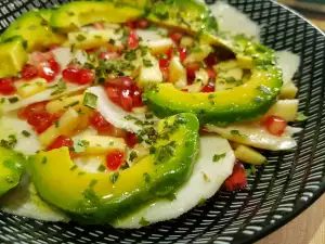 Vitamin Salad with Pomegranate and Avocado