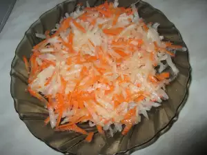 Raw Turnip Salad with Carrots