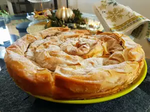 Twisted Pumpkin, Carrot and Apple Filo Pastry Pie