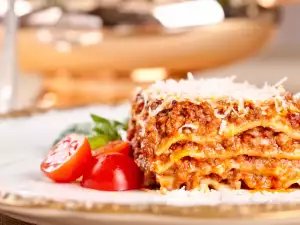 Three Layer Bolognese Lasagna