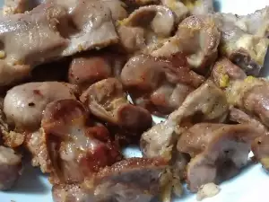 Chicken Gizzards with Butter and Garlic