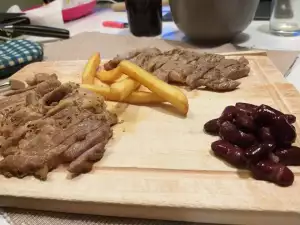 Boneless Neck Steaks in Olive Oil