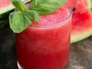 Watermelon and Basil Lemonade