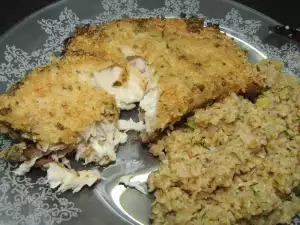 White Fish Fillets with a Parmesan Crust