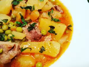 Pork, Potatoes and Peas Stew