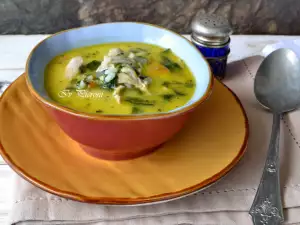 Rabbit Soup with Spinach