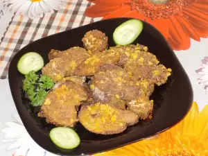 Oven-Baked Breaded Rabbit Liver and Kidneys