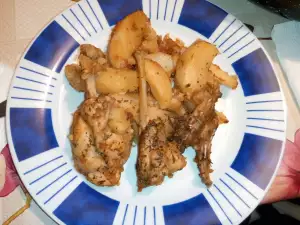 Tender Rabbit with Potatoes in the Oven