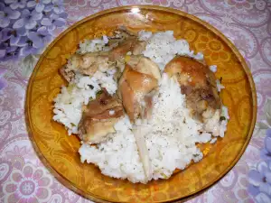 Rabbit with Rice in the Oven