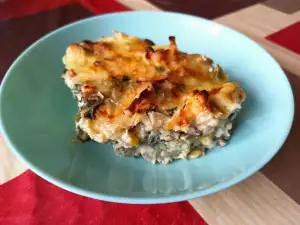 Cauliflower and Oyster Mushrooms Casserole