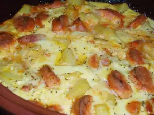 Baked Dish with Sausages