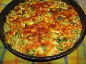 Casserole with Broccoli and Cheeses