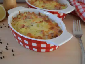 Baked Dish with Sausage and Cheese