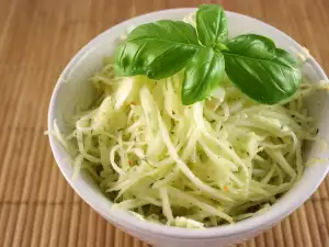 Fresh Cabbage and Garlic Salad