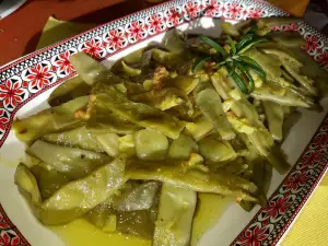 Pan-Fried Green Beans with Cream and Garlic