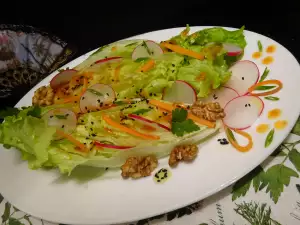 Green Salad with Miso Dressing