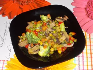 Pan-Fried Vegetables with Mushrooms