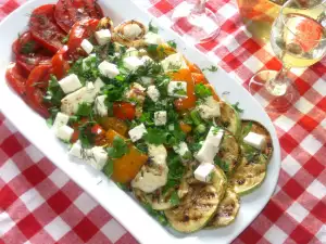 Roast Veggies with Feta Cheese