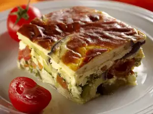 Moussaka with Zucchini, Eggplant and Potatoes