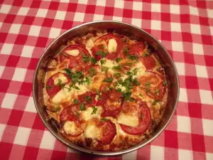 Tasty Vegetable Casserole with Processed Cheese