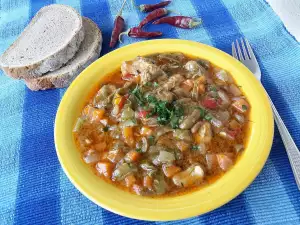 Green Beans with Pork in a Pot