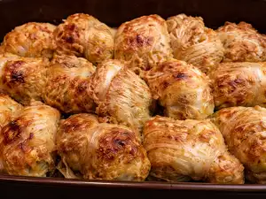 Sauerkraut Sarma with Minced Meat and Rice