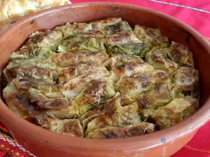 Pork Bites in Sauerkraut Leaves