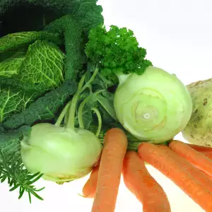 kohlrabi and carrots