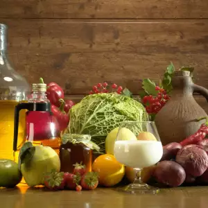 Vinegar and vegetables