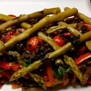 Beluga Black Lentil Salad