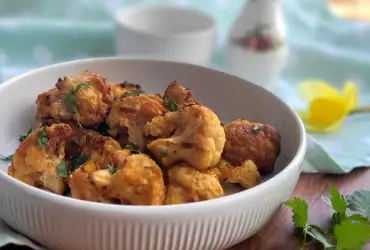 Golden Roasted Cauliflower with Garlic