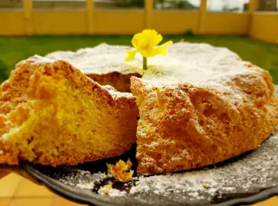 Sweet Corn Chiffon Cake - BAKE WITH PAWS