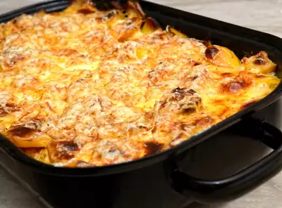 Vegetable Moussaka with Pasta - Recipe 