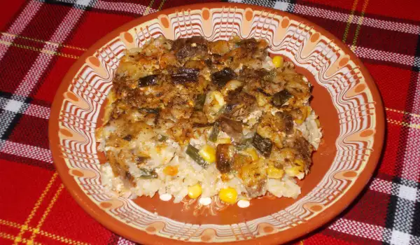 Oven-Baked Lamb Offal with Rice