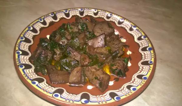 Lamb Liver with Spring Onions