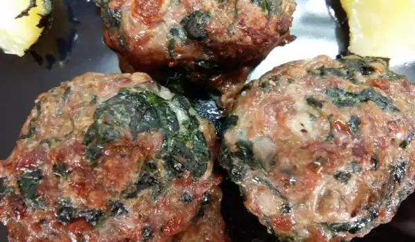 Lamb Meatballs with Spinach