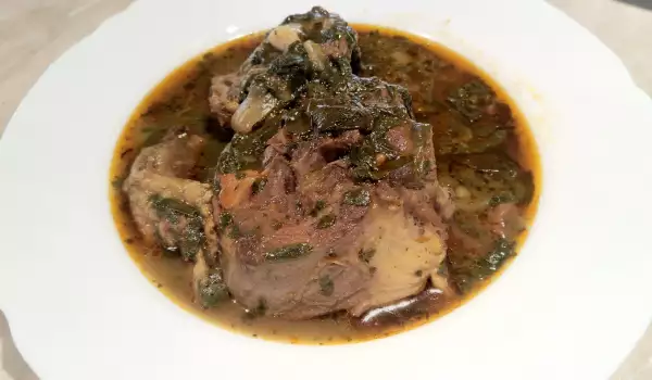 Lamb Neck with Spinach