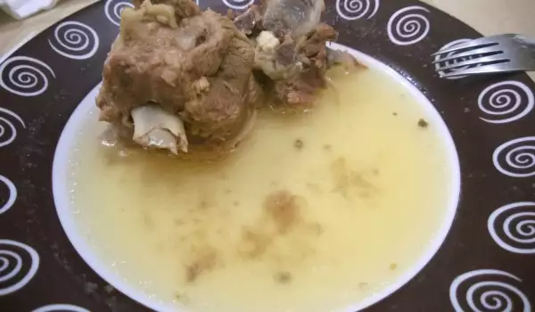 Clear Kurban Soup of Lamb Meat