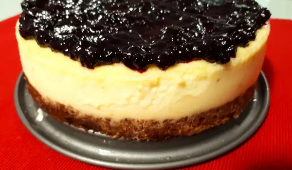 American Cheesecake with Blueberries