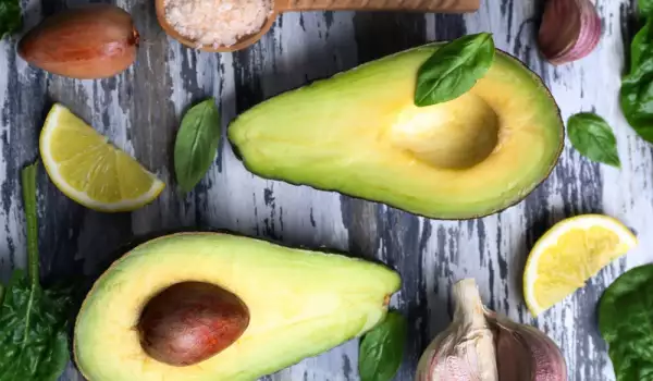 cut in half avocado