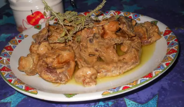Beef Kidneys with Cream and Mustard