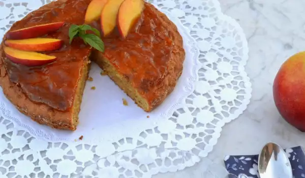 Almond Cake with Peach Jam